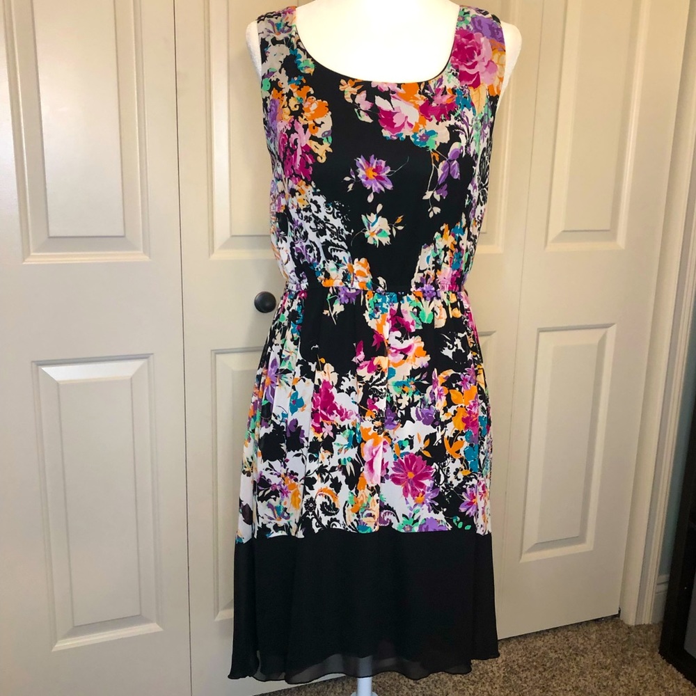 Sweet Storm Black Floral Dress *NWOT*